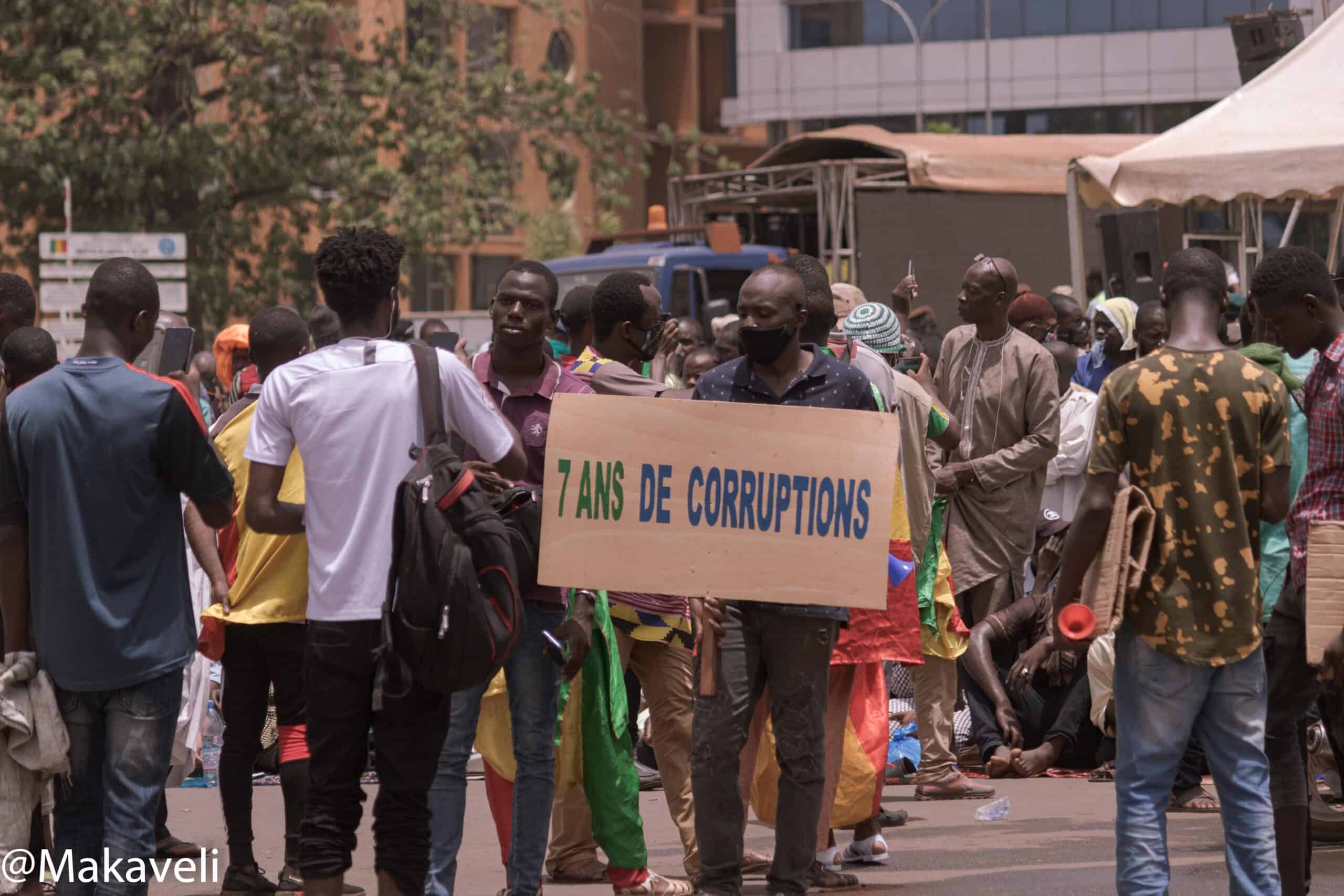 En images : à Bamako, à la manif du 5 juin
