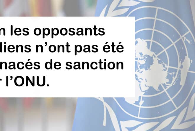 #Benbereverif: non, les opposants maliens n’ont pas été menacés de sanction par l’ONU