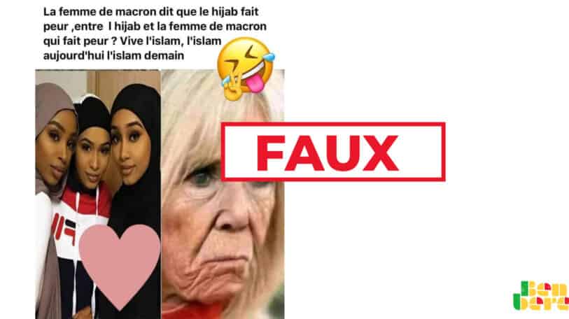 #BenbereVerif  : ces propos sur le voile ne sont pas de Brigitte Macron