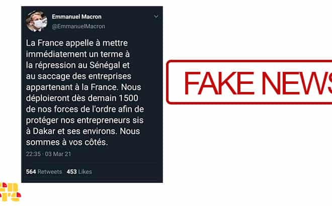 #BenbereVerif–Sénégal: Macron n’a pas menacé de déployer 1 500 militaires français à Dakar