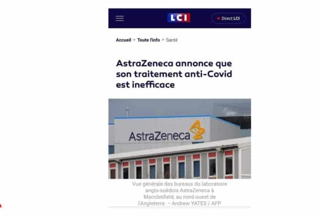#BenbereVérif : AstraZeneca n’a pas « annoncé que son traitement anti-Covid est inefficace »