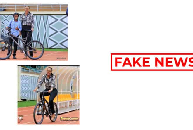 #BenbereVerif : cette photo ne montre pas la ministre rwandaise des Sports allant au travail à vélo