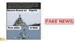 #BenbereVerif : faux, ces images ne montrent pas des navires russes prêts à intervenir au Mali