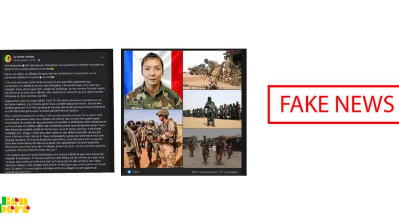 #BenbereVerif : attention à cette prétendue lettre attribuée à une militaire française tuée au Mali