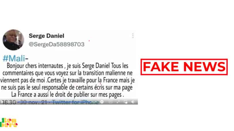 #BenbereVérif : attention, ces propos attribués à Serge Daniel sont manipulés