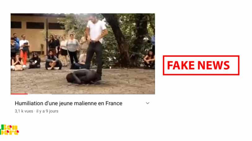 #BenbereVerif : attention à cette vidéo détournée supposée montrer « l&rsquo;humiliation d&rsquo;une jeune malienne en France »