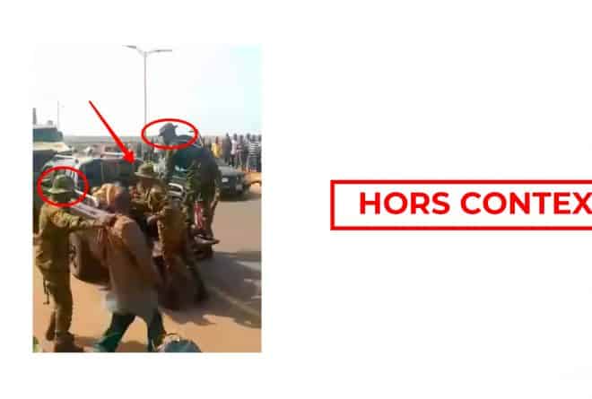 #BenbereVerif : faux, cette vidéo ne montre pas l’arrestation de terroristes au Mali