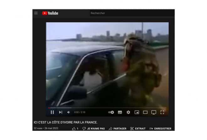 #BenbereVérif : cette vidéo d’altercation entre militaires français et des civils date de 2004 en Côte d’Ivoire