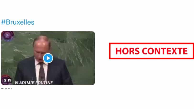 #BenbereVerif : faux, Vladimir Poutine n&rsquo;a pas tenu de discours à l’Assemblée générale de l&rsquo;ONU cette année
