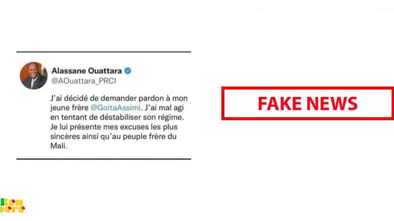 #BenbereVerif : Alassane Ouattara a-t-il présenté des excuses publiques à Assimi Goïta ?