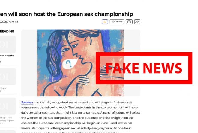 #BenbereVerif : faux, il n’existe pas de « championnat du sexe » en Suède