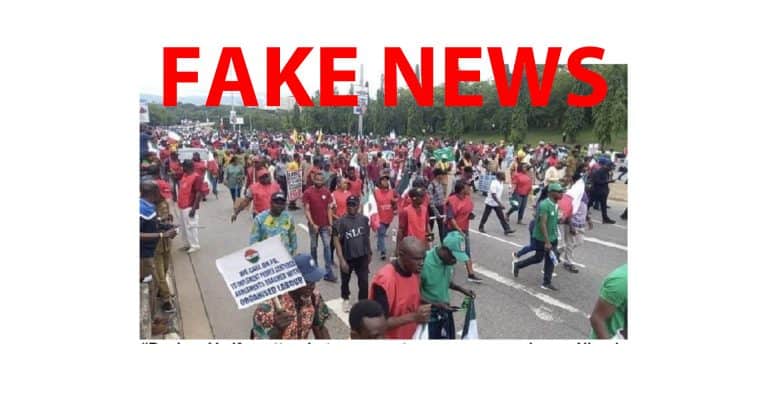#BenbereVerif : cette photo ne montre pas une marche au Nigeria contre l'intervention militaire au Niger