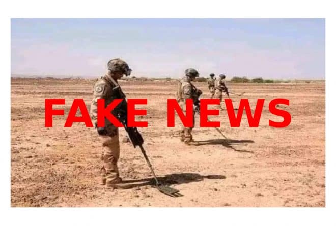 #BenbereVerif : faux, cette photo ne montre des militaires français à la recherche d’or au Sahel
