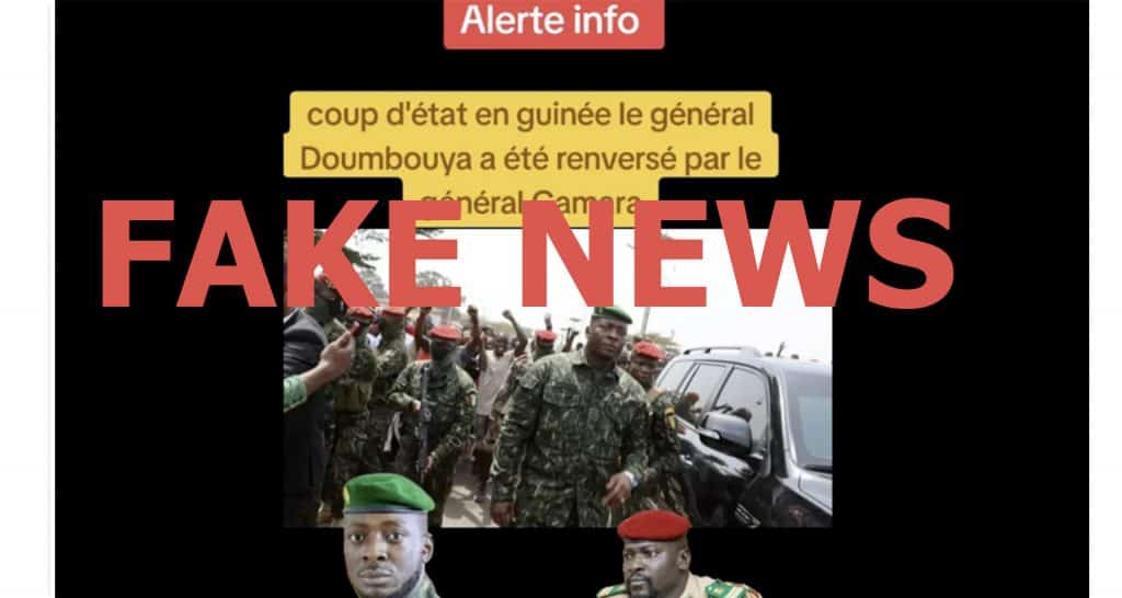 Un coup d’État en Guinée ? Ces images sont manipulées