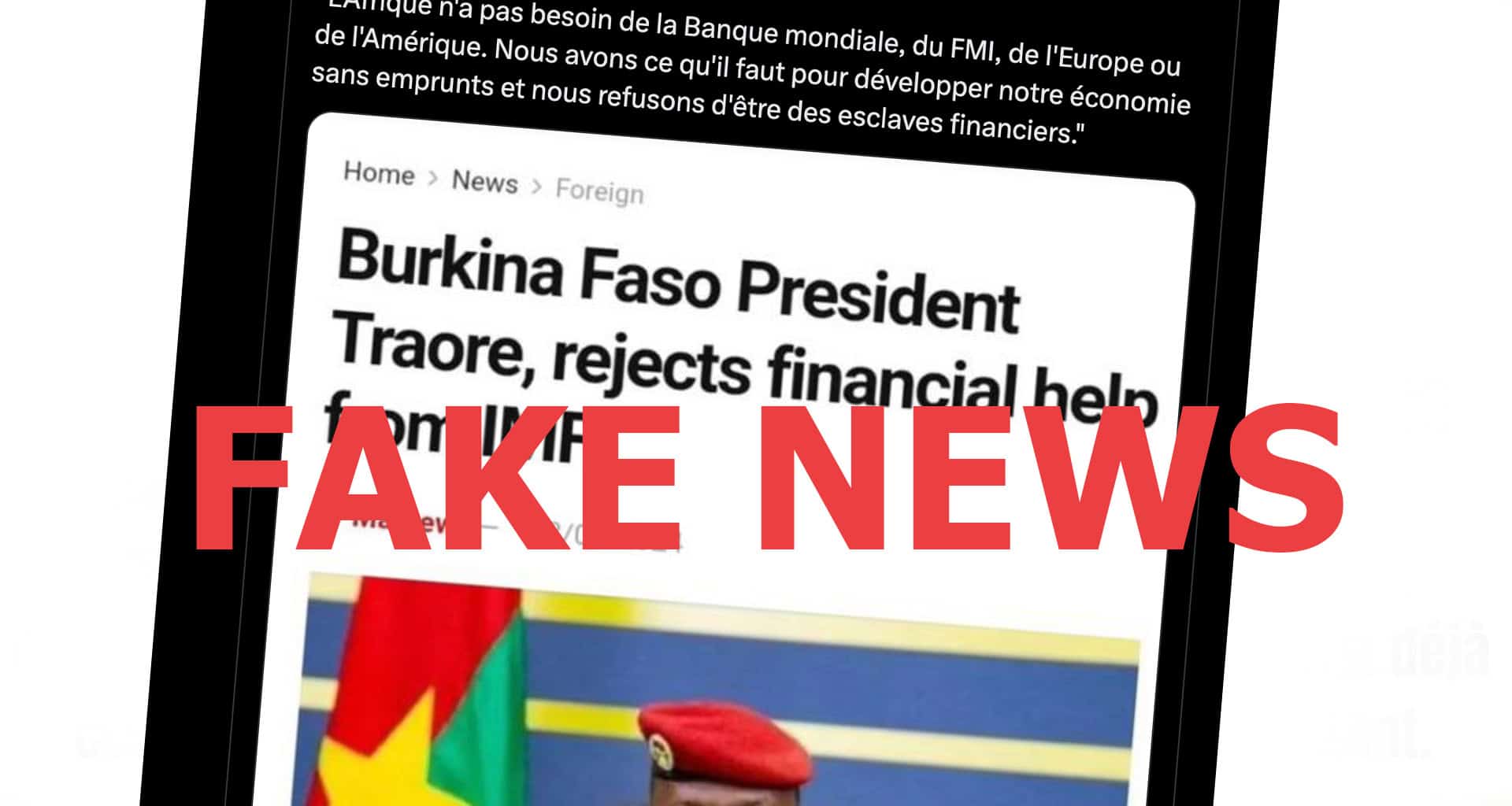 Burkina Faso : aucune preuve que le capitaine Ibrahim Traoré a refusé des fonds du FMI