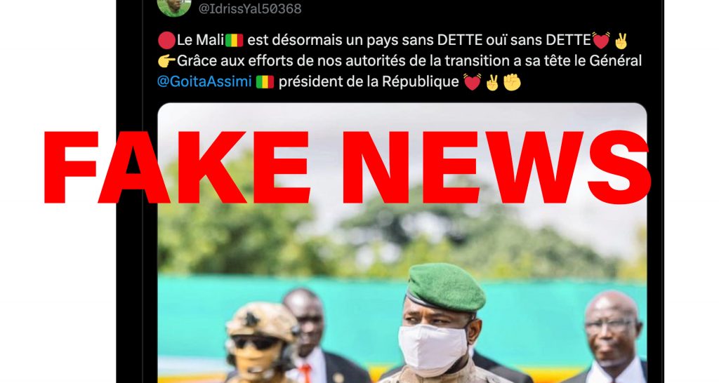 Le Mali, « désormais un pays sans dette » ?