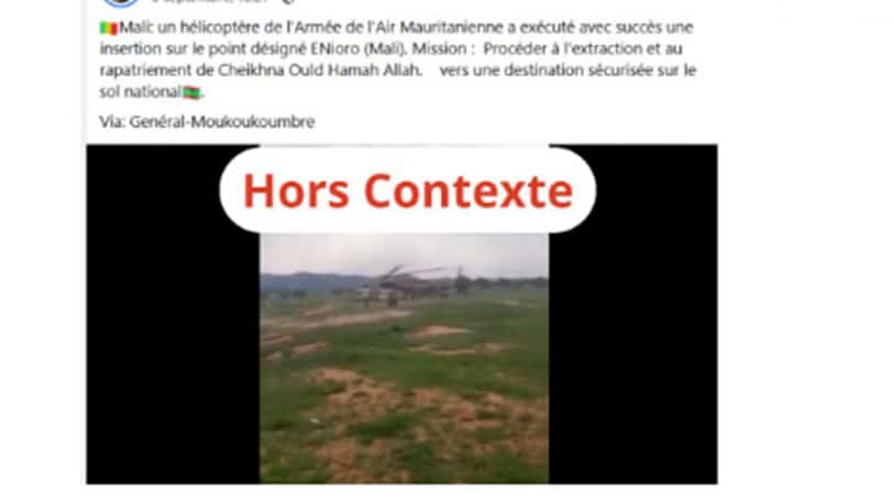 Non, cette image ne montre pas une opération pour exfiltrer le chérif de Nioro